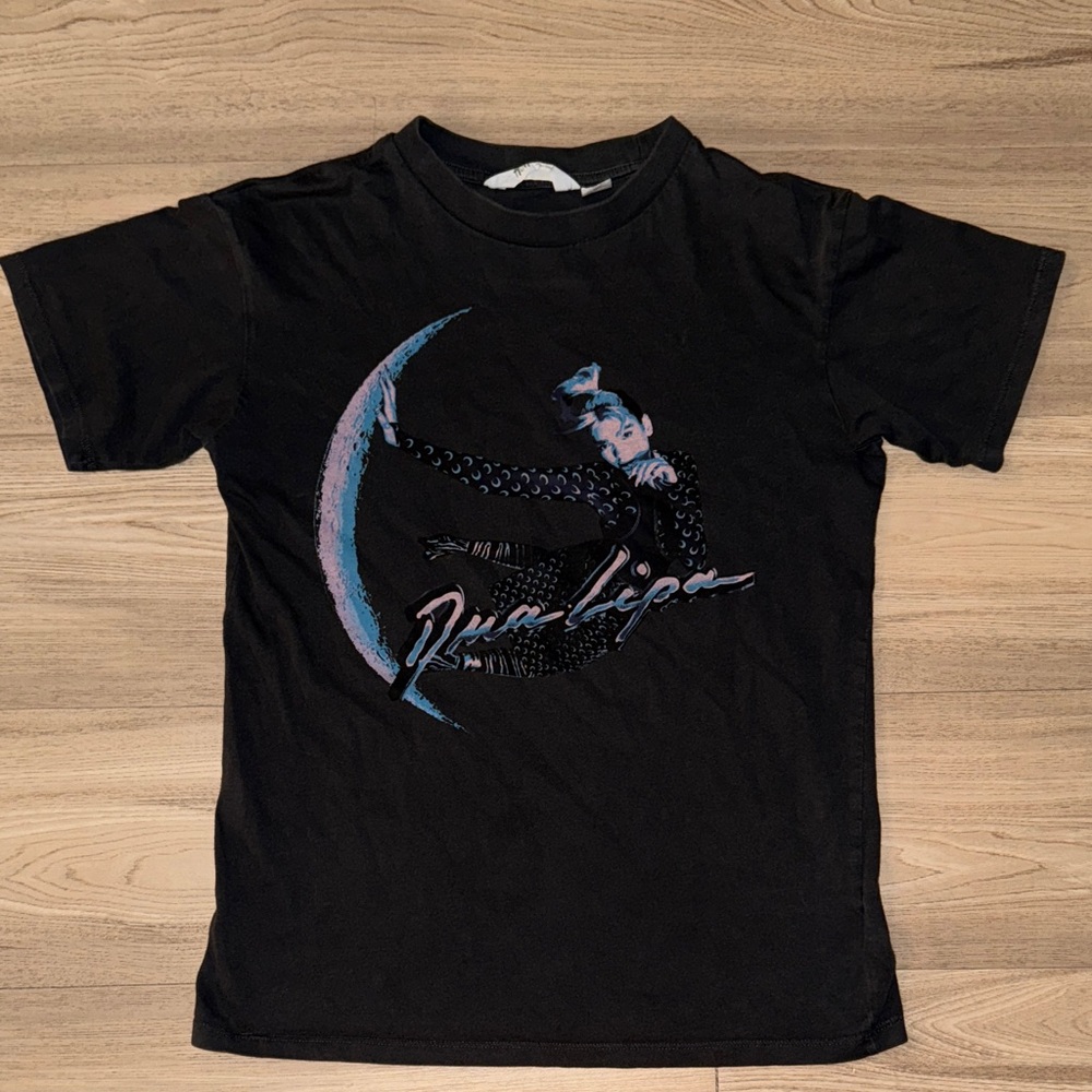 Kids Black Dua Lipa Shirt